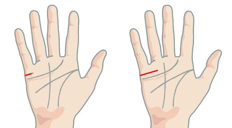 Marriage line length