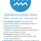 Aquarius zodiac sign water bearer