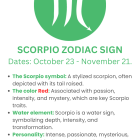 Scorpio zodiac sign scorpion