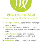 Virgo zodiac sign maiden