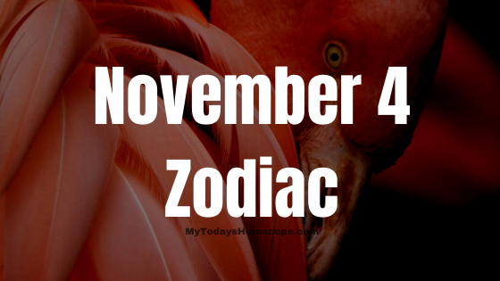 November 4 Scorpio Zodiac Sign Birthday Horoscope