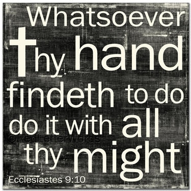 Ecclesiastes 9:10 Bible Prayer Meaning