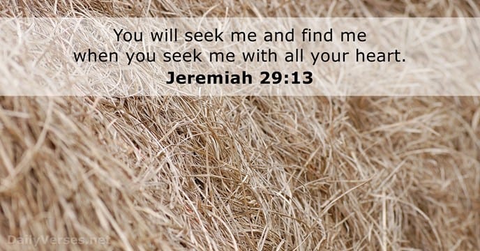 Jeremiah 29:13 - Bible Gateway verse of the day