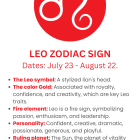 Leo zodiac sign lion