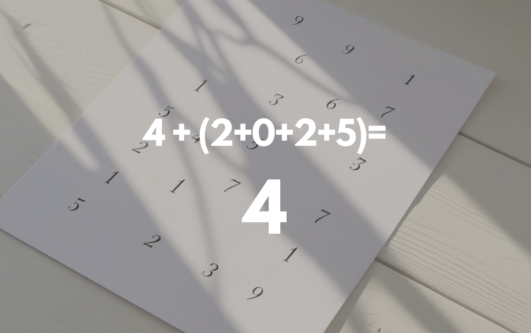 Numerology for April 2025: The number 4