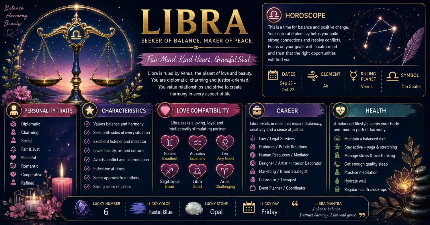 October 19 Zodiac Sign (Libra) Birthday Horoscope