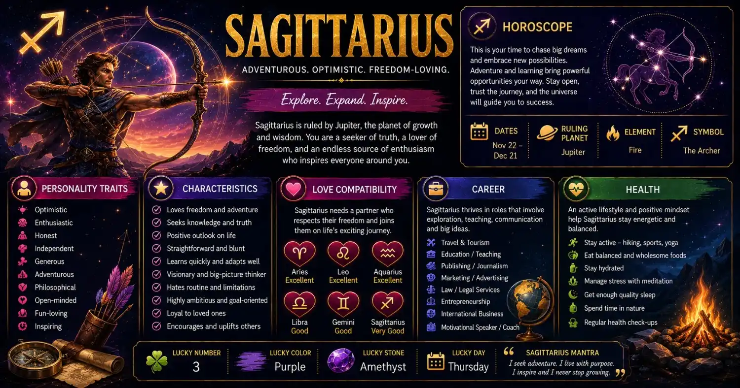 November 24 Zodiac Sign (Sagittarius) Birthday Horoscope