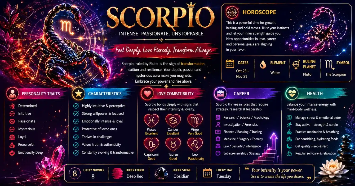 November 3 Zodiac Sign (Scorpio) Birthday Horoscope