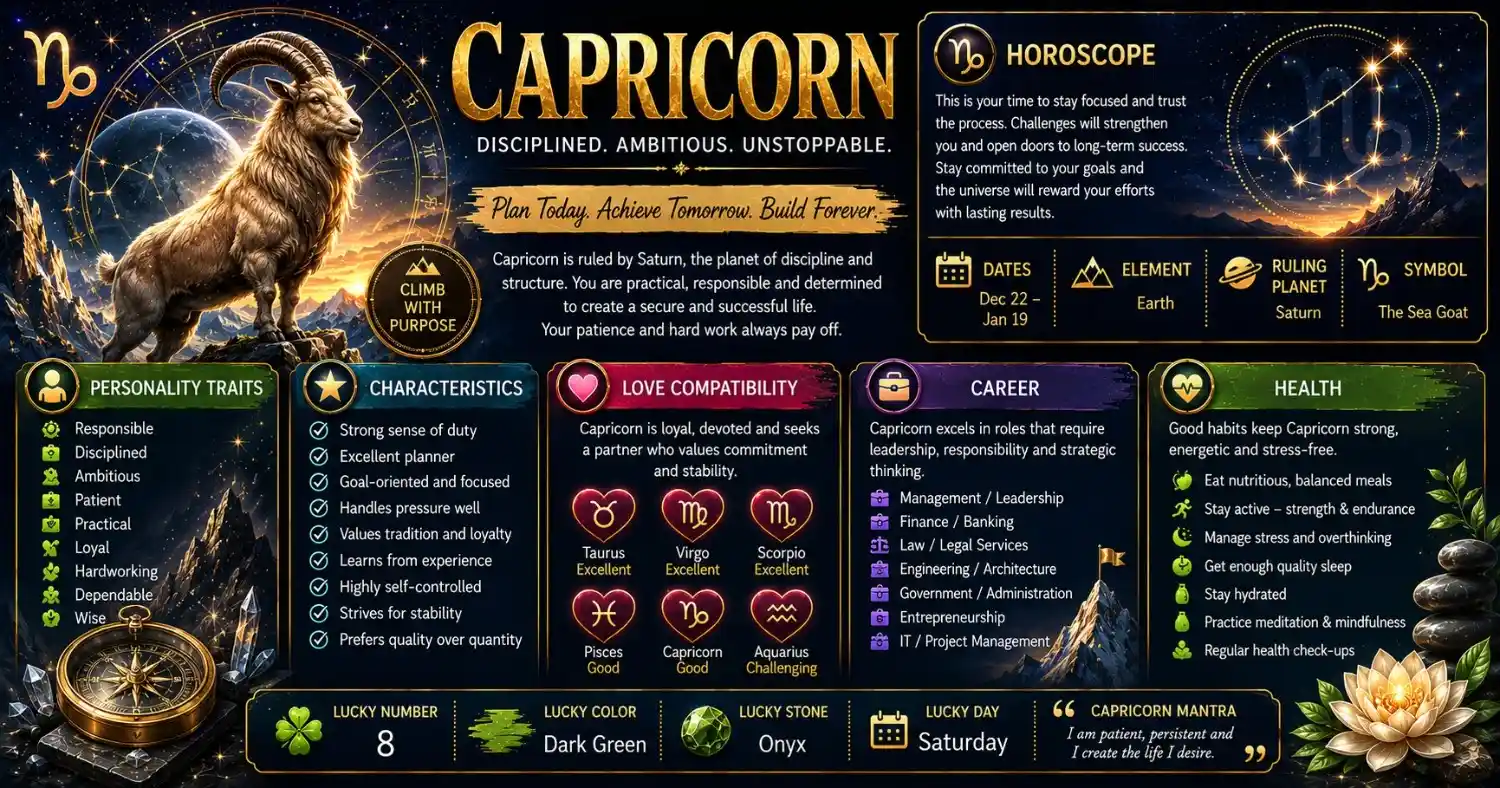 January 3 Zodiac Sign (Capricorn) Birthday Horoscope