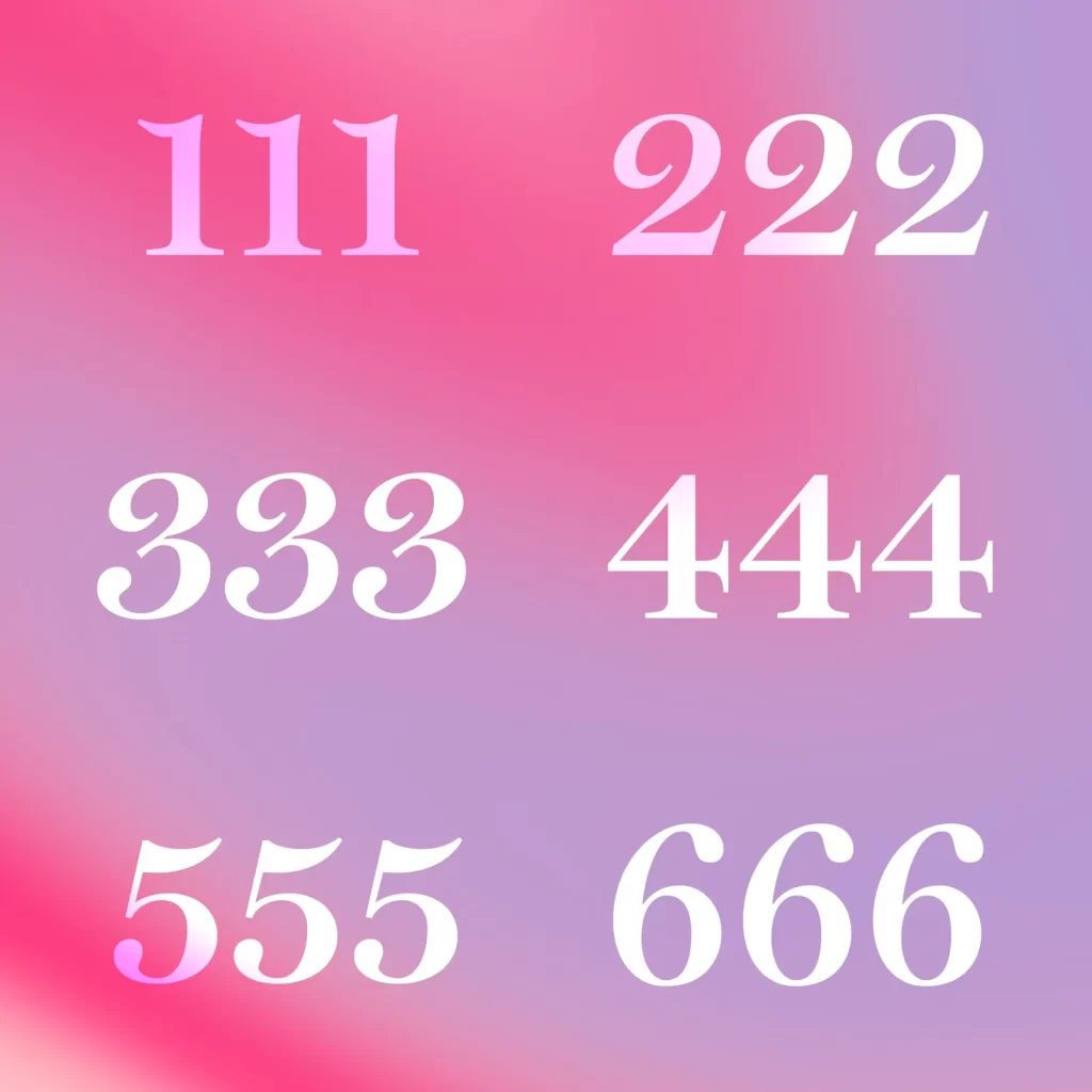 Common angel numbers and their meanings