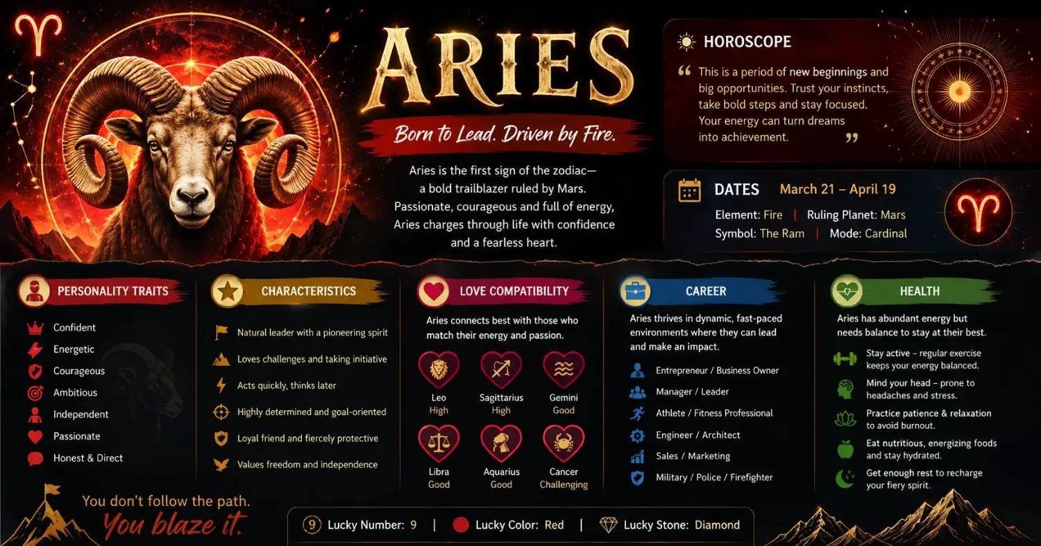 March 30 Zodiac Sign (Aries) Birthday Horoscope