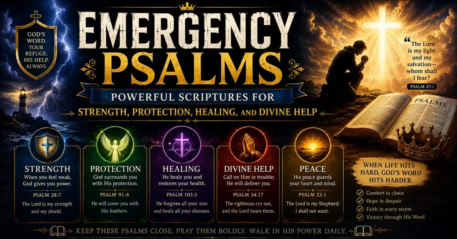 Emergency Psalms: Powerful Scriptures for Strength, Protection, Healing, and Divine Help