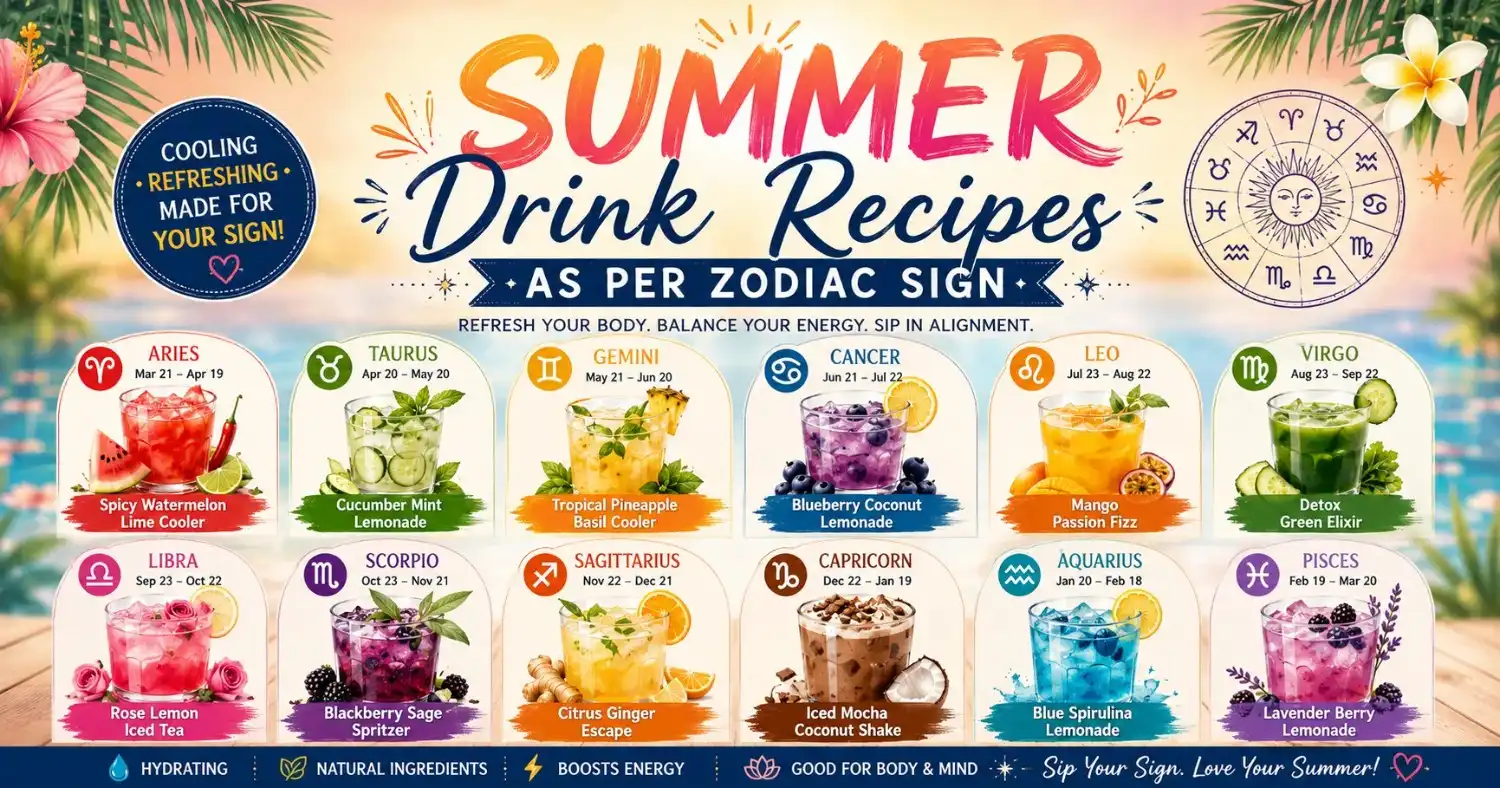 Summer Drink Recipes As Per Zodiac Sign