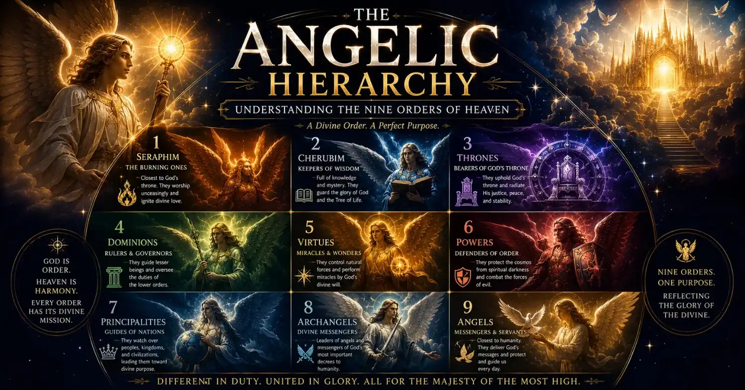The Angelic Hierarchy: Understanding the Nine Orders of Heaven