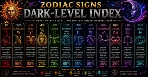 Zodiac Signs Dark-Level Index