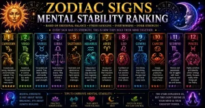 Zodiac Signs Mental Stability Ranking