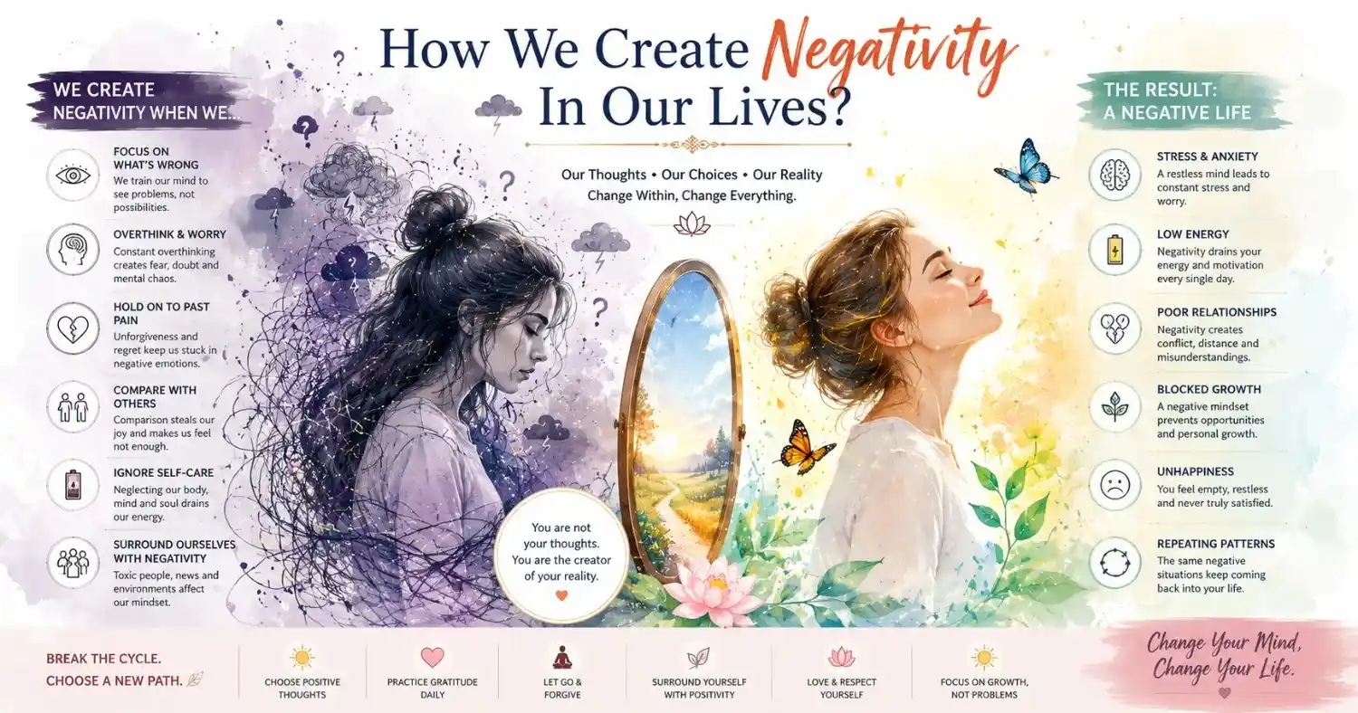 How We Create Negativity In Our Lives?