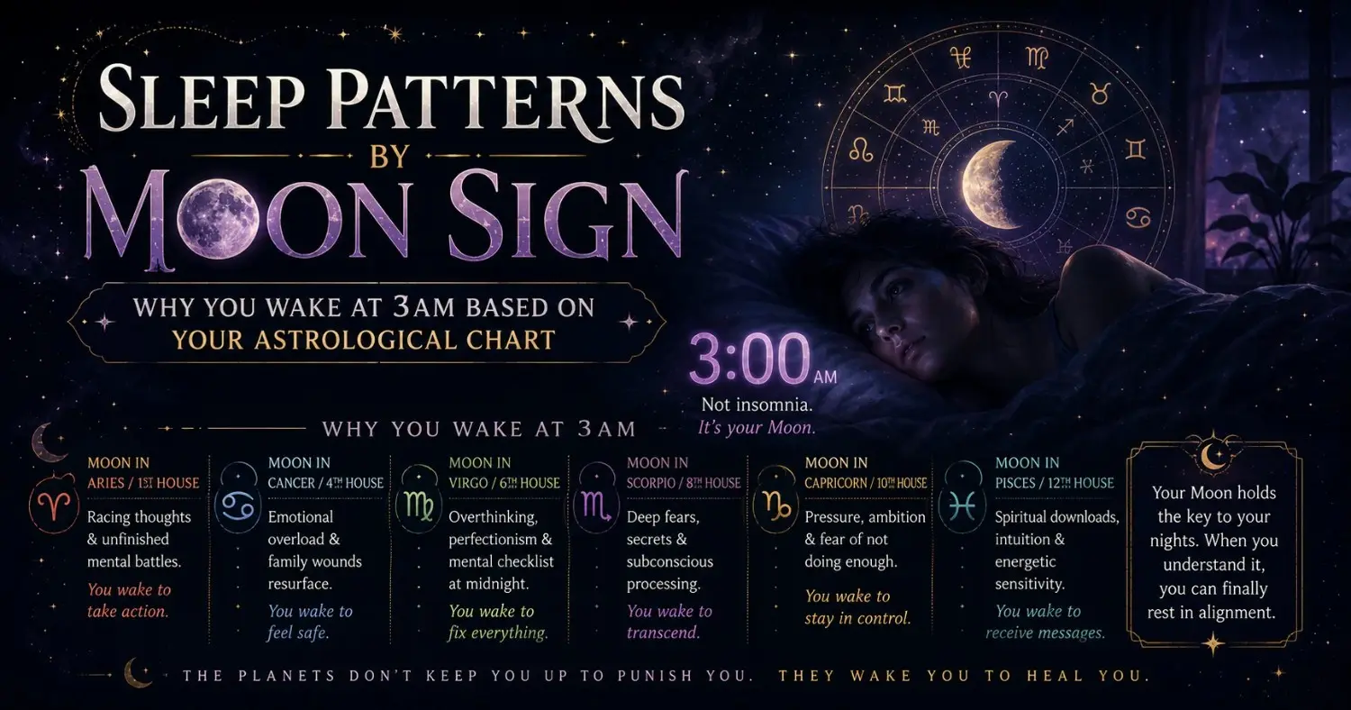 Sleep Patterns by Moon Sign: Why You Wake at 3am Based on Your Astrological Chart