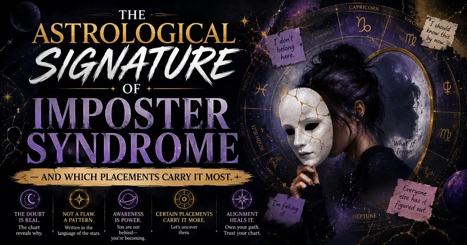The Astrological Signature of Imposter Syndrome — And Which Placements Carry It Most