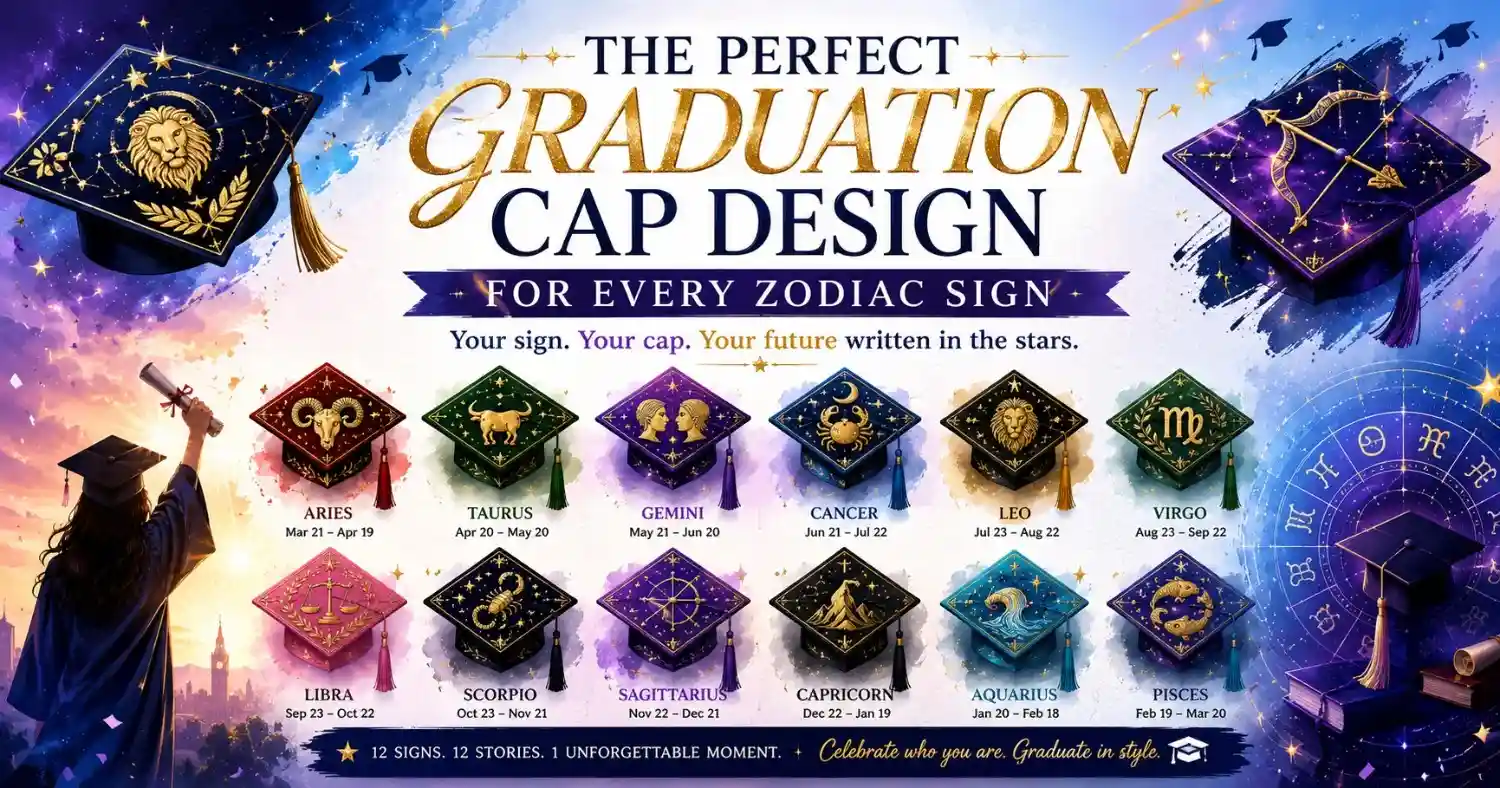 The Perfect Graduation Cap Design for Every Zodiac Sign