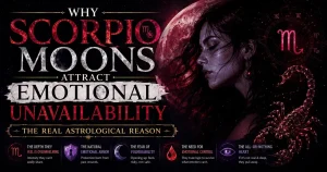 Why Scorpio Moons Attract Emotional Unavailability — The Real Astrological Reason
