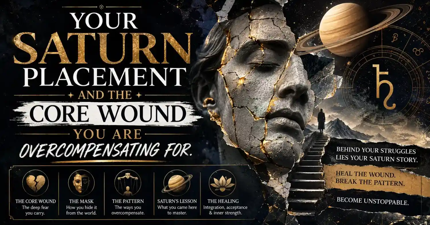 Your Saturn Placement and the Core Wound You Are Overcompensating For
