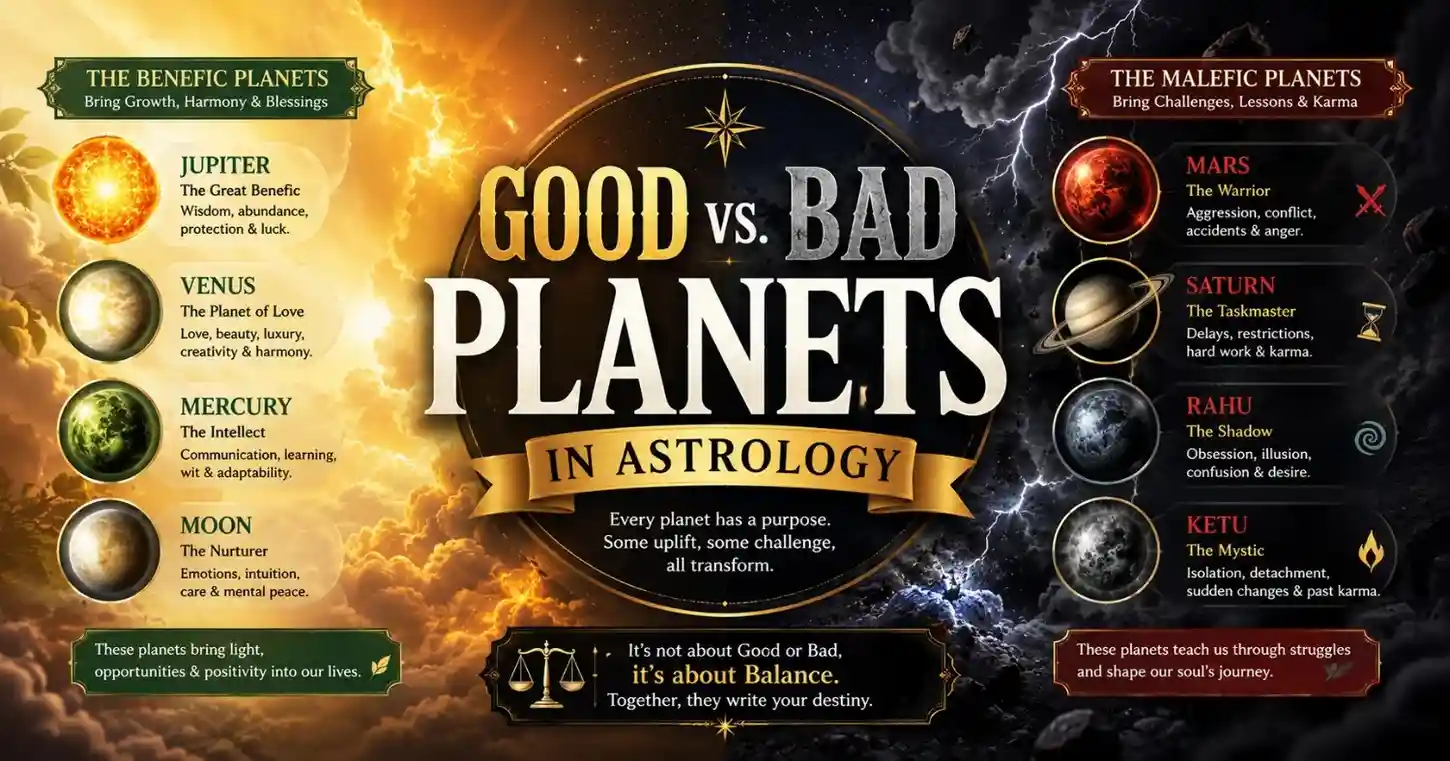 Good vs. Bad Planets in Astrology