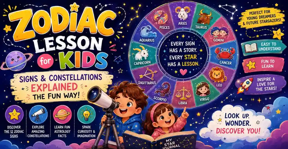 Zodiac Lesson for Kids: Signs & Constellations Explained the Fun Way