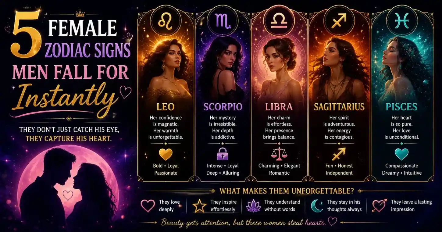 5 Female Zodiac Signs Men Fall for Instantly