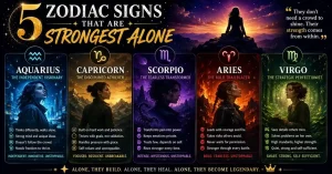 5 Zodiac Signs That Are Strongest Alone