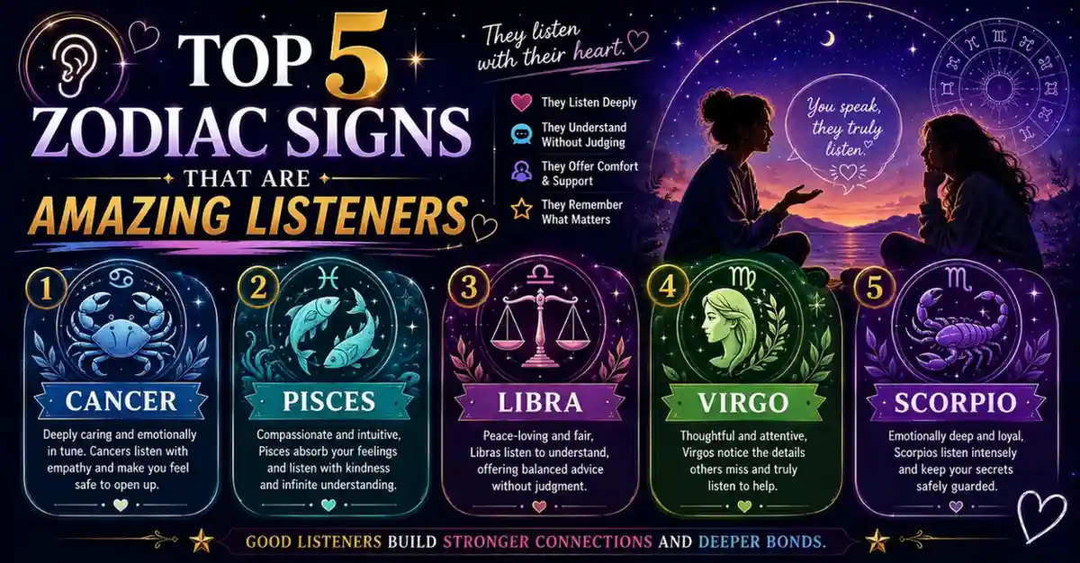 Top 5 Zodiac Signs That Are Amazing Listeners