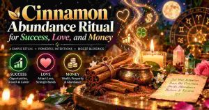 Cinnamon Abundance Ritual for Success, Love, and Money